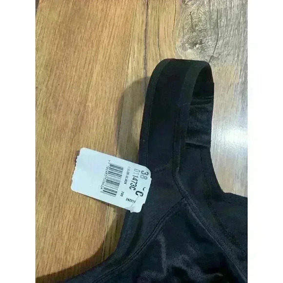 LEONISA Posture Corrector Wireless Back Support Bra Firm Black 38C NEW - Picture 3 of 6